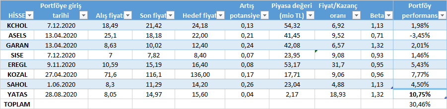 HİSSE SENEDİ PORTFÖYÜ