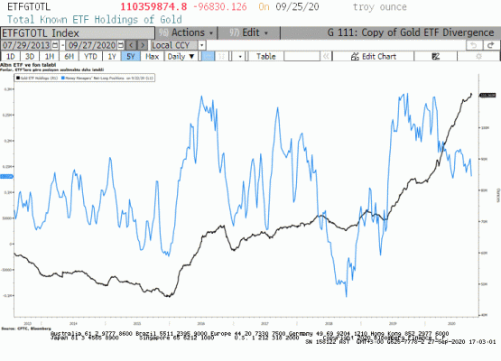 Altın ETF ve fon talebi 